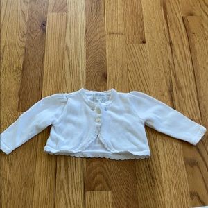 Ralph Lauren white sweater, 6 month